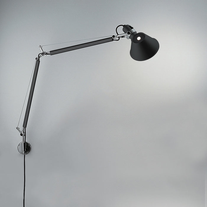 Tolomeo Classic Plug-In Wall Light by Artemide  - Black Finish