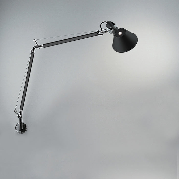 Tolomeo Classic Hardwire Wall Light by Artemide  - Black Finish