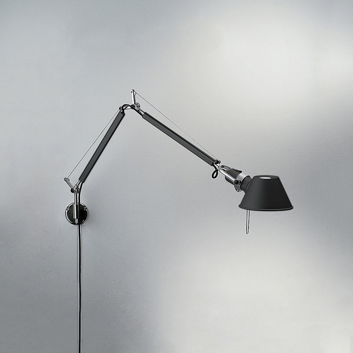 Tolomeo Mini Plug-In Wall Light
 by Artemide  - Black Finish