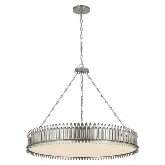 Leslie Chandelier silver leaf