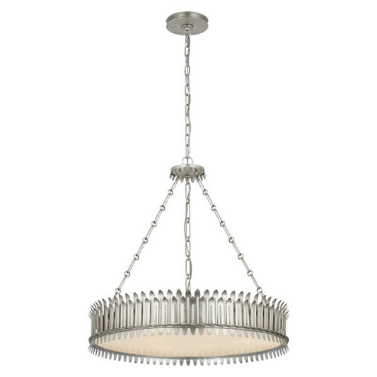 Leslie Chandelier silver leaf