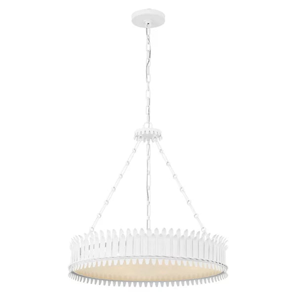 Leslie Chandelier plaster white