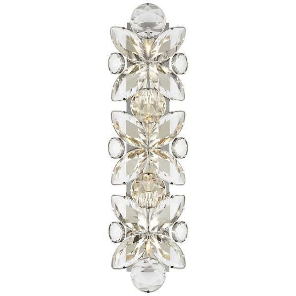 Lloyd Wall Sconce polished nickel crystal