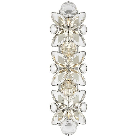 Lloyd Wall Sconce polished nickel crystal