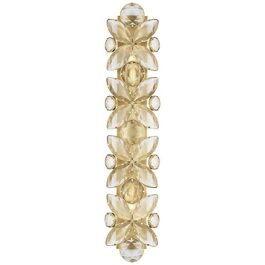 Lloyd Wall Sconce soft brass crystal