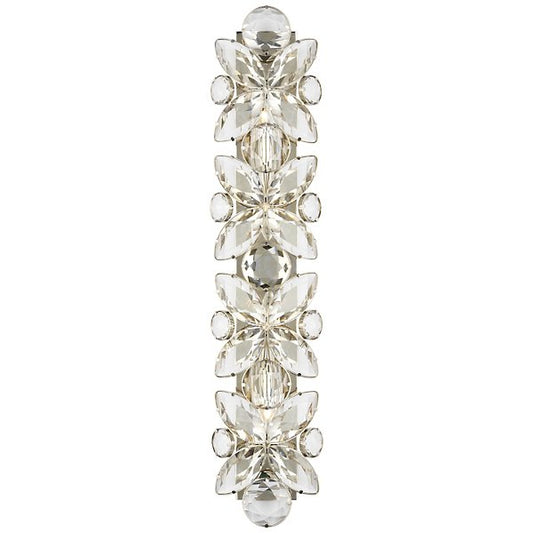 Lloyd Wall Sconce polished nickel crystal