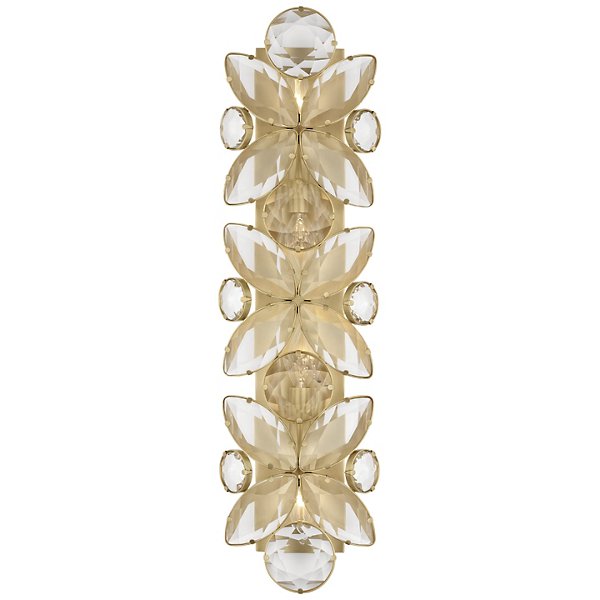 Lloyd Wall Sconce soft brass crystal