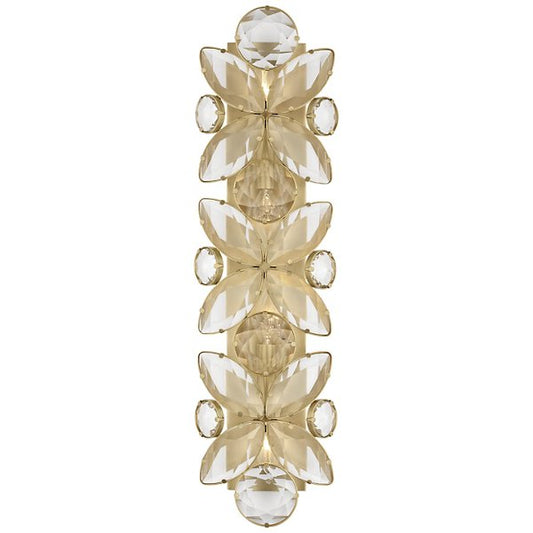 Lloyd Wall Sconce soft brass crystal