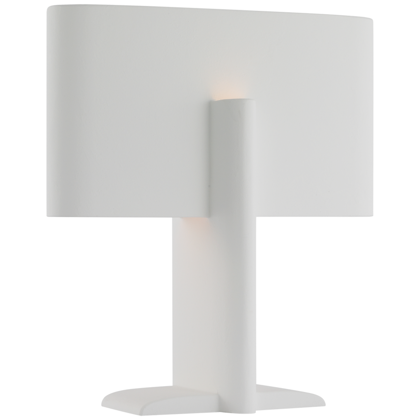 Lotura 17" Intersecting Table Lamp White Finish