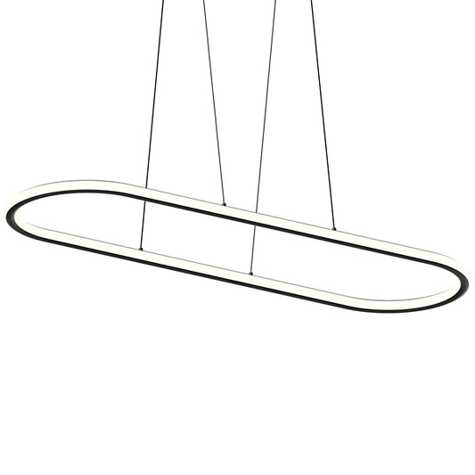 Luna Racetrack LED Pendant - Satin Black