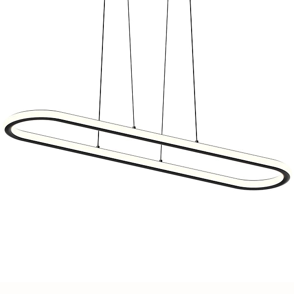 Luna Racetrack LED Pendant - Satin Black