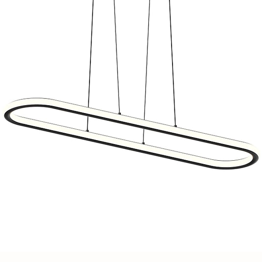 Luna Racetrack LED Pendant - Satin Black