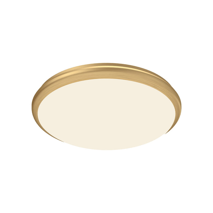 Malta LED Flush Mount in Brushed Gold Finish | Kuzco Lighting