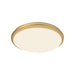 Malta LED Flush Mount in Brushed Gold Finish | Kuzco Lighting