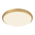 Load image into Gallery viewer, Malta LED Flush Mount in Brushed Gold Finish | Kuzco Lighting
