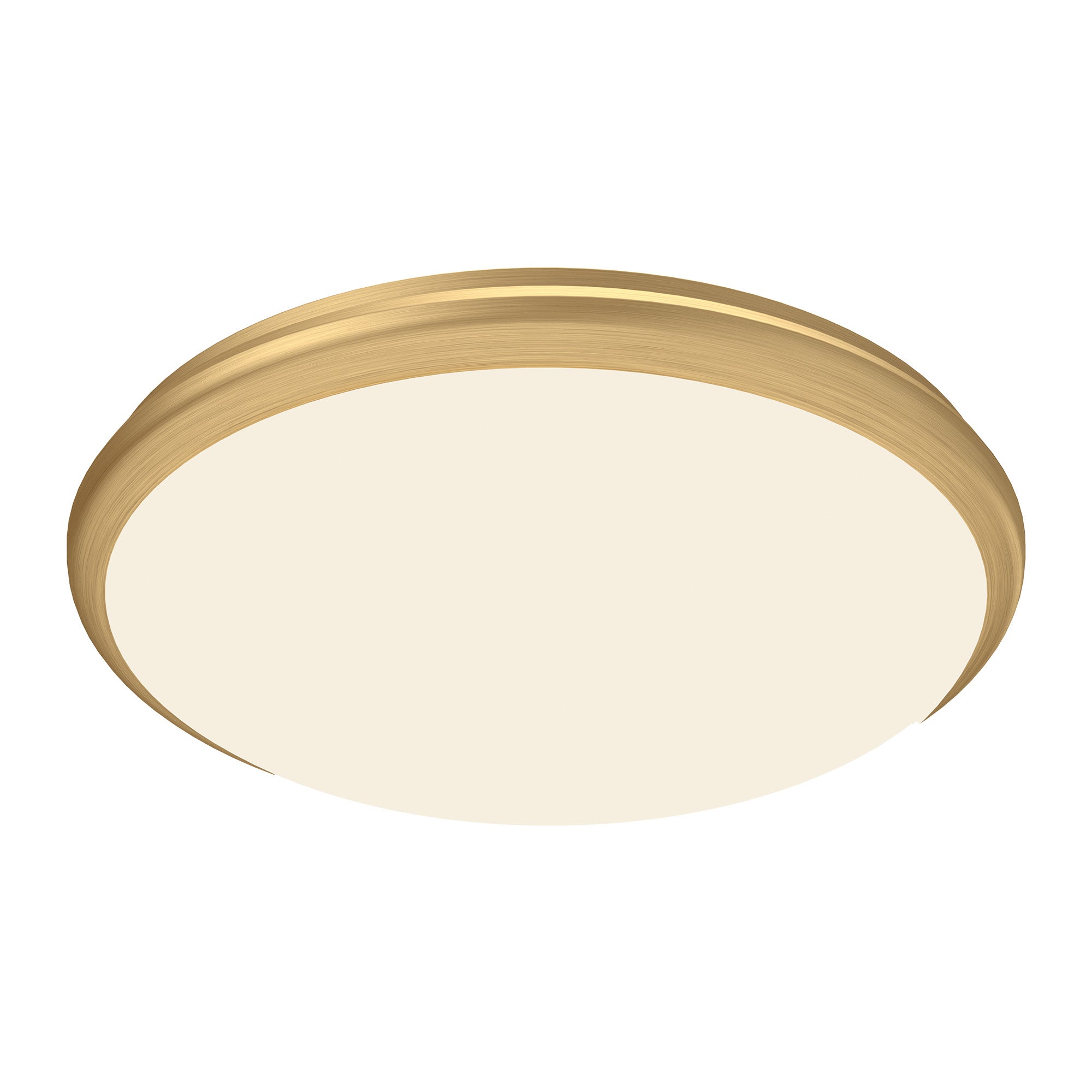Malta LED Flush Mount in Brushed Gold Finish | Kuzco Lighting