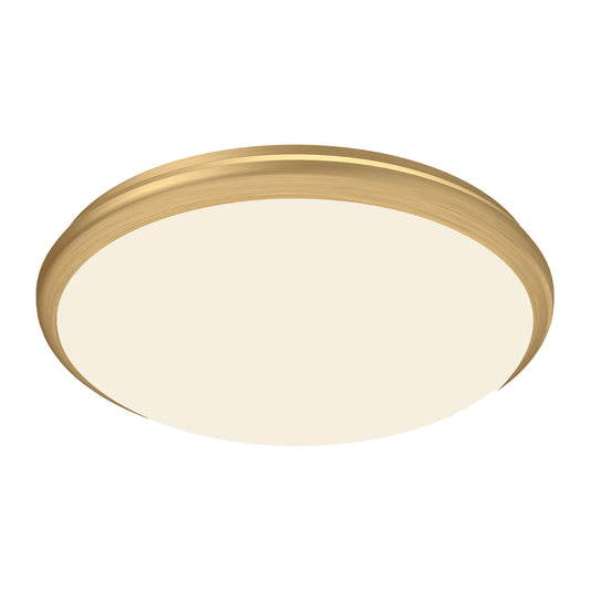 Malta LED Flush Mount in Brushed Gold Finish | Kuzco Lighting