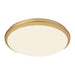 Malta LED Flush Mount in Brushed Gold Finish | Kuzco Lighting