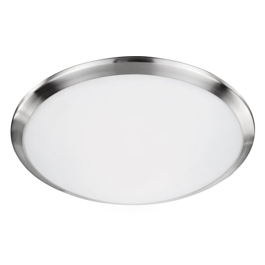 Malta LED Flush Mount in Brushed Nickel Finish | Kuzco Lighting