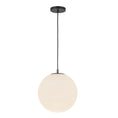 Load image into Gallery viewer, Marco Pendant in Black/Opal Glass Finish | Kuzco Lighting
