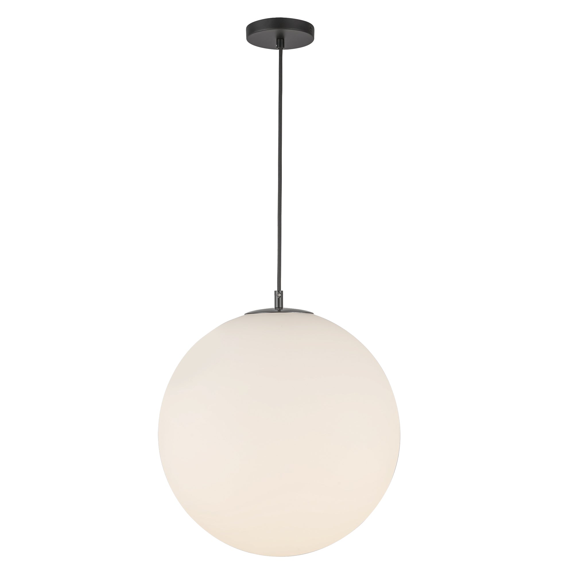 Marco Pendant in Black/Opal Glass Finish | Kuzco Lighting