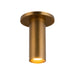 Mason LED Semi-Flush Mount in Vintage Brass Finish | Kuzco Lighting