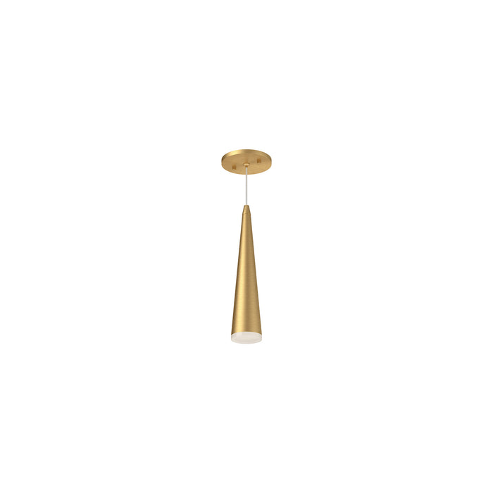 Mina LED Pendant in Brushed Gold Finish | Kuzco Lighting