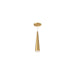 Mina LED Pendant in Brushed Gold Finish | Kuzco Lighting