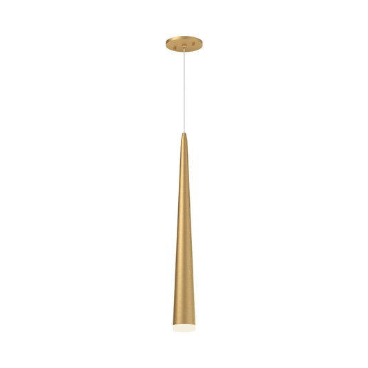Mina LED Pendant in Brushed Gold Finish | Kuzco Lighting