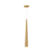 Mina LED Pendant in Brushed Gold Finish | Kuzco Lighting