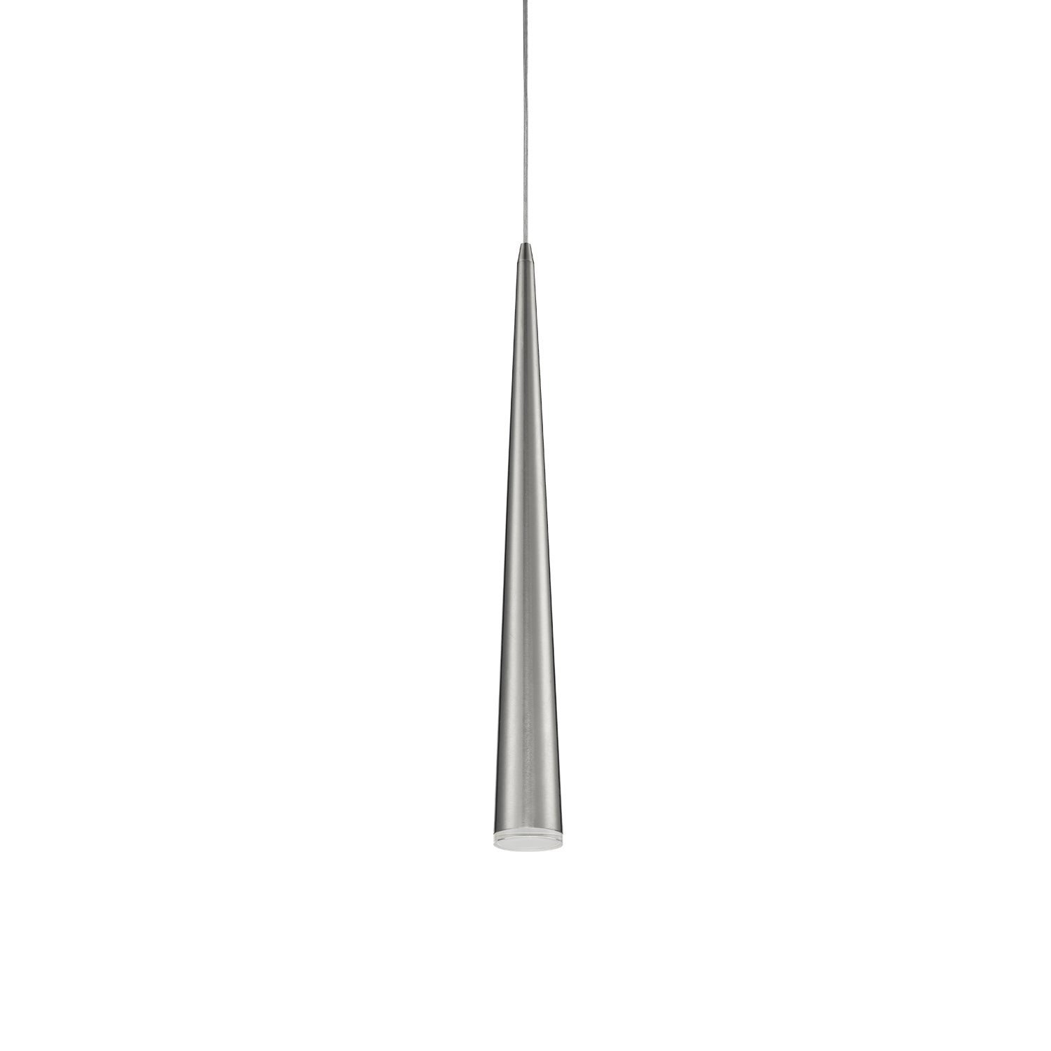 Mina LED Pendant in Brushed Nickel Finish | Kuzco Lighting