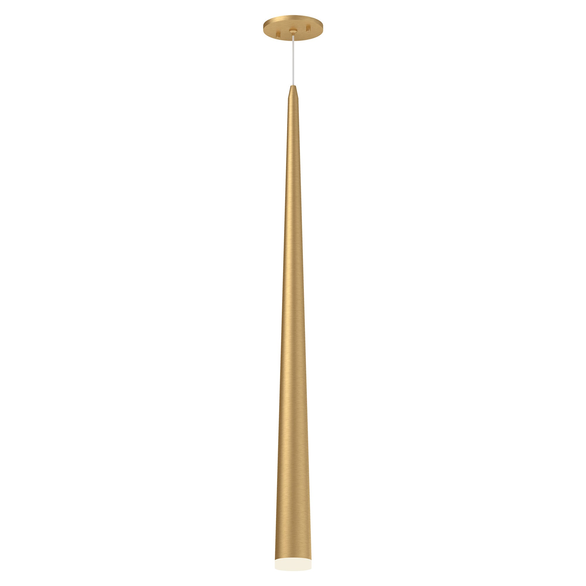 Mina LED Pendant in Brushed Gold Finish | Kuzco Lighting