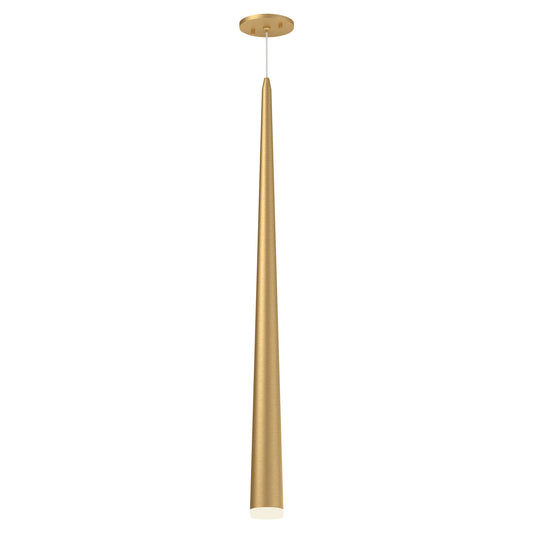Mina LED Pendant in Brushed Gold Finish | Kuzco Lighting