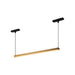Mira Linear Pendant in Brushed Gold Finish | Kuzco Lighting