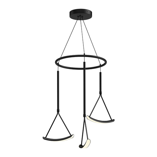 Mobil LED Chandelier in Black Finish | Kuzco Lighting