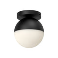 Load image into Gallery viewer, Monae Flush Mount in Black/Opal Glass Finish | Kuzco Lighting
