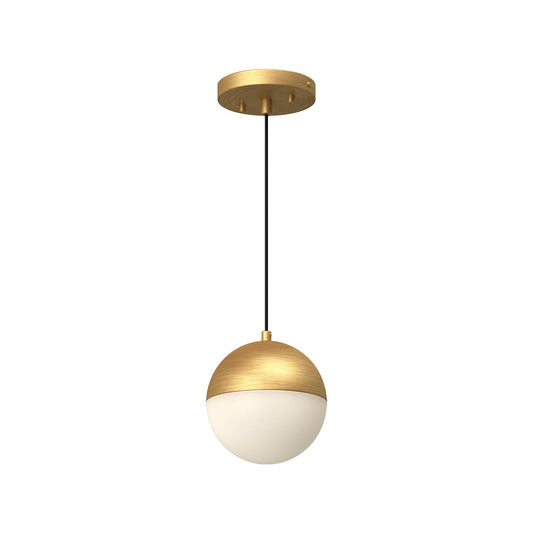 Monae LED Pendant in Brushed Gold Finish | Kuzco Lighting