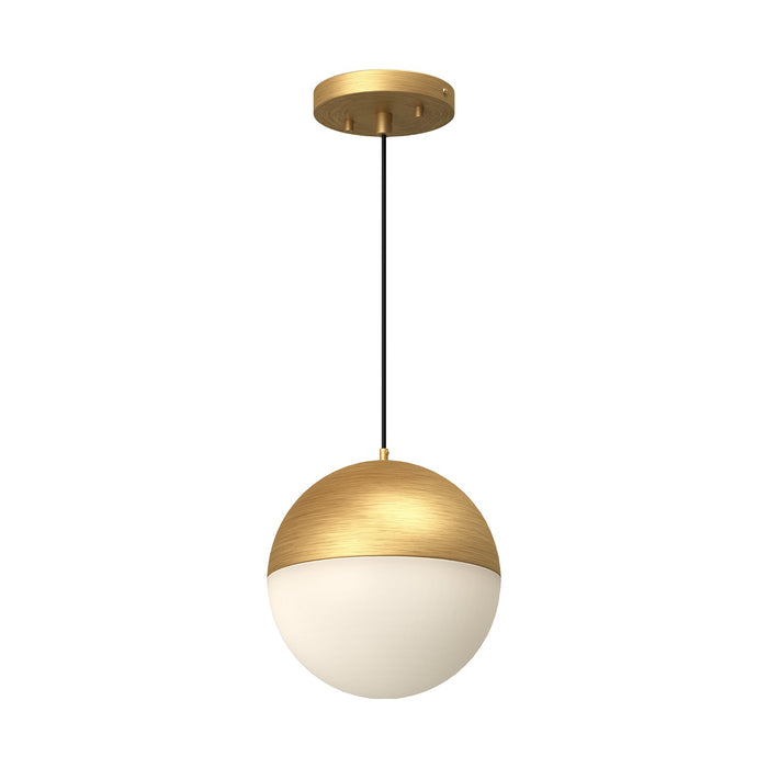 Monae LED Pendant in Brushed Gold Finish | Kuzco Lighting