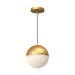 Monae LED Pendant in Brushed Gold Finish | Kuzco Lighting