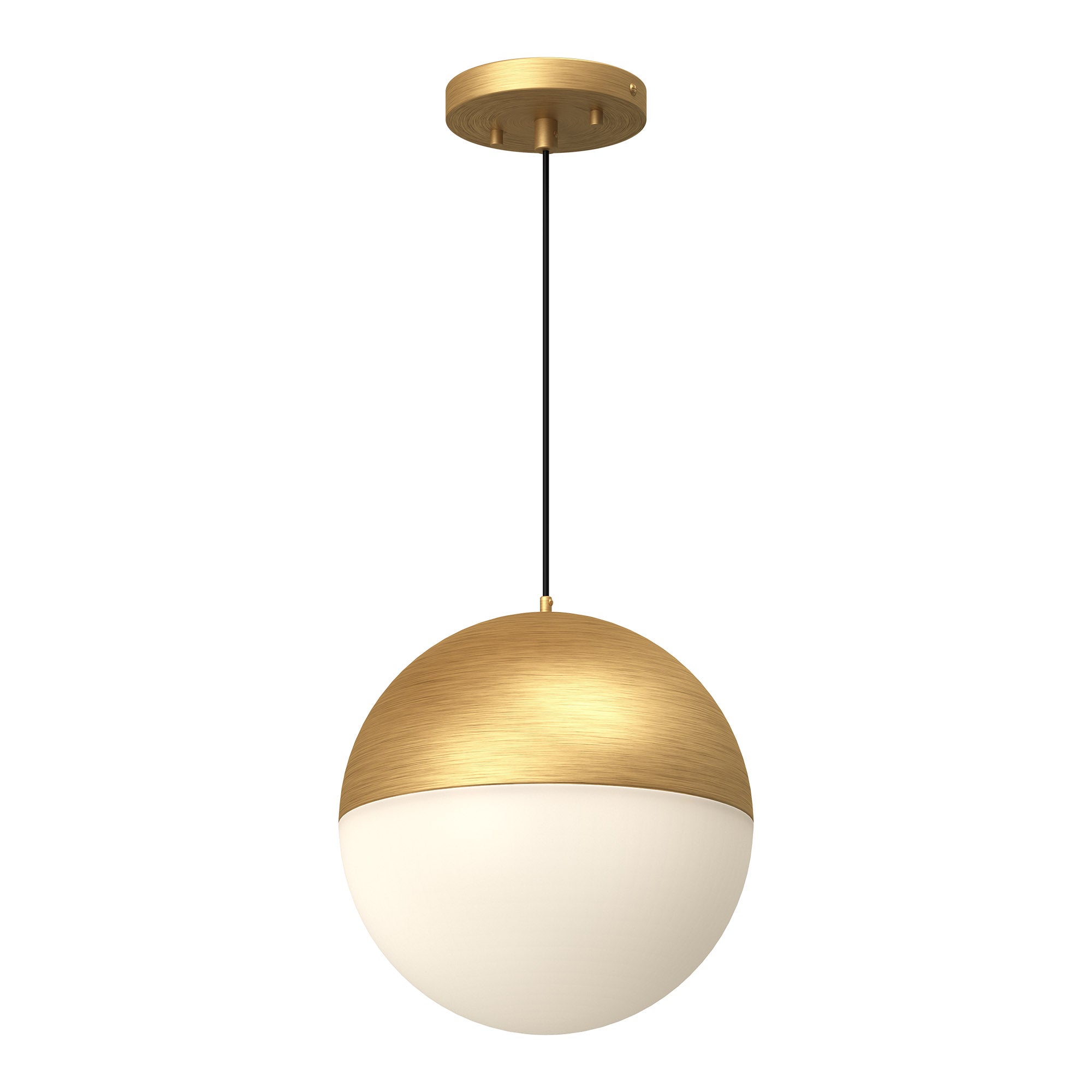 Monae LED Pendant in Brushed Gold Finish | Kuzco Lighting