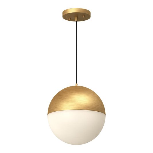 Monae LED Pendant in Brushed Gold Finish | Kuzco Lighting