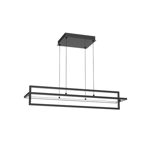 Mondrian LED Linear Pendant in Black Finish | Kuzco Lighting