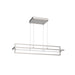 Mondrian LED Linear Pendant in Brushed Nickel Finish | Kuzco Lighting