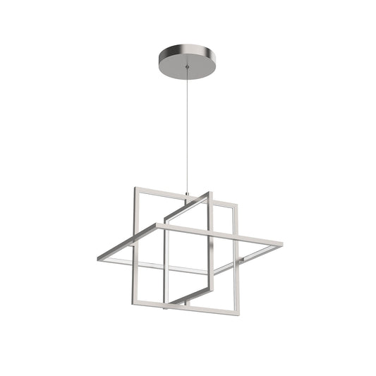 Mondrian LED Pendant in Brushed Nickel Finish | Kuzco Lighting