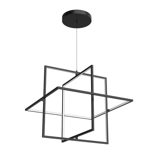 Mondrian LED Pendant in Black Finish | Kuzco Lighting