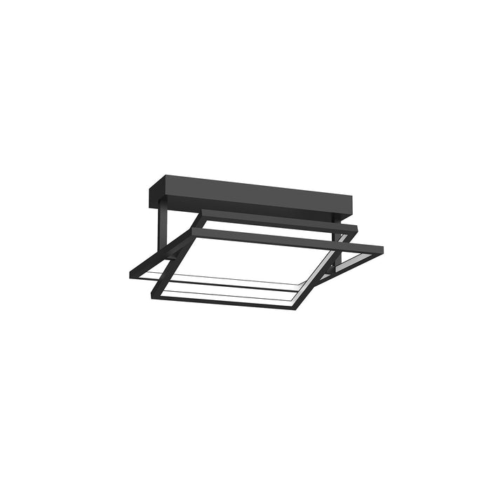 Mondrian LED Semi Flush Mount in Black Finish | Kuzco Lighting