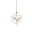 Load image into Gallery viewer, Monza LED Chandelier in Black/Antique Brass Finish | Kuzco Lighting
