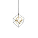 Monza LED Chandelier in Black/Antique Brass Finish | Kuzco Lighting