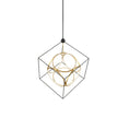 Load image into Gallery viewer, Monza LED Chandelier in Black/Antique Brass Finish | Kuzco Lighting

