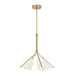Mulberry LED Chandelier in Brushed Gold/Light Guide Finish | Kuzco Lighting